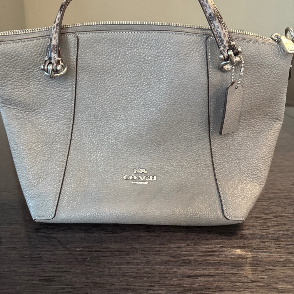 Coach Light Gray Purse